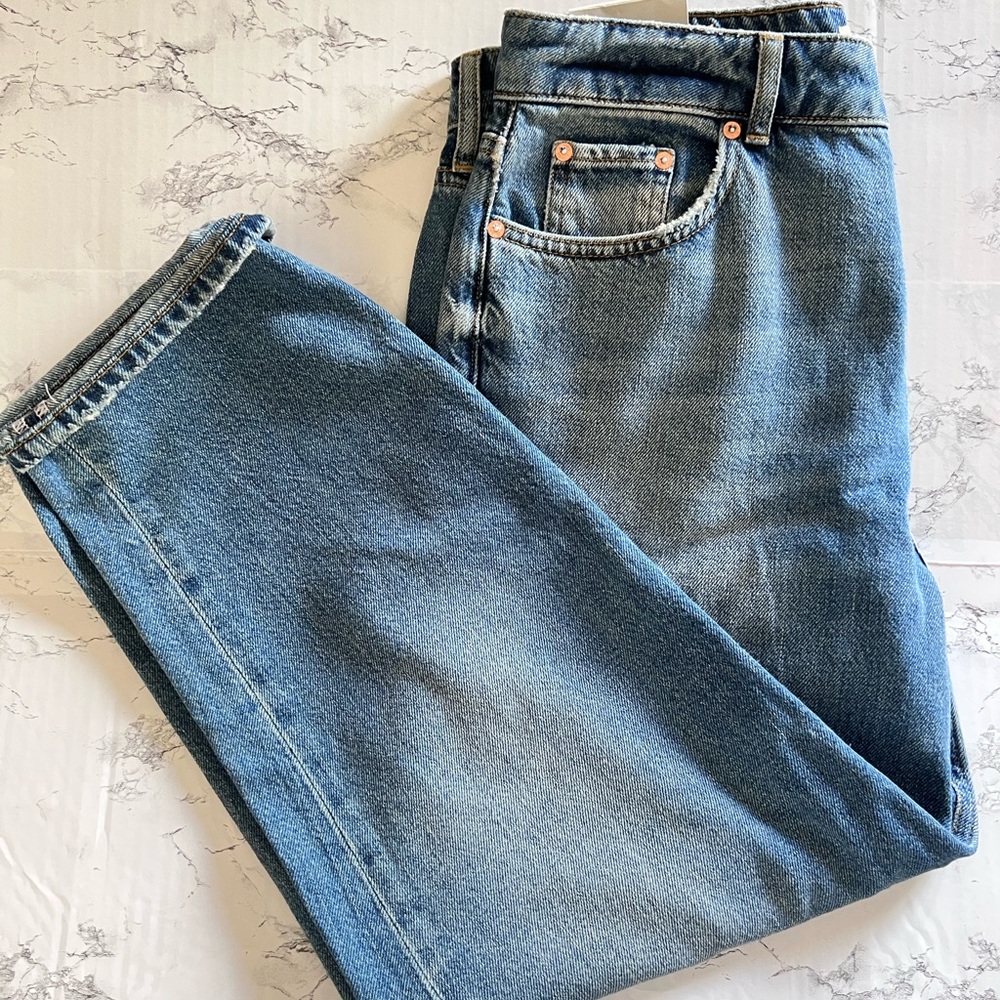 Reiss High Rise Blue Jeans - Picture 5 of 6